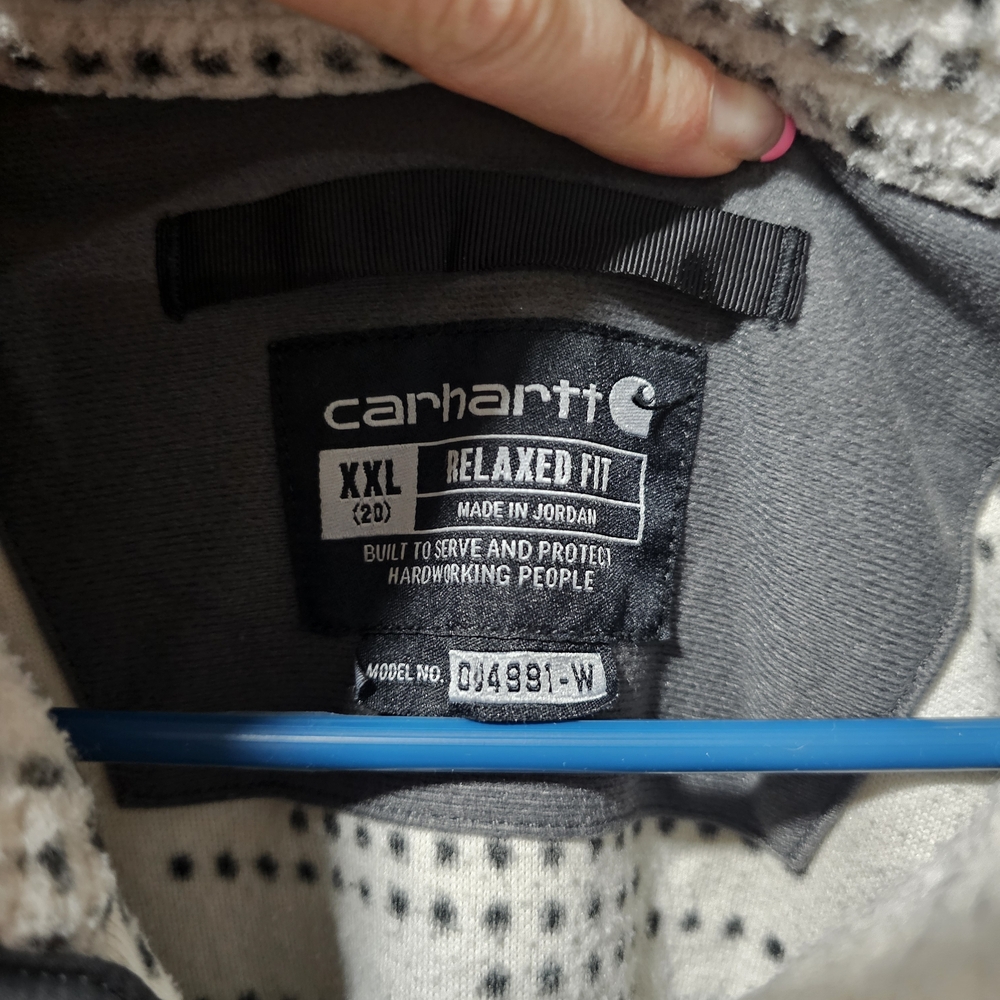 Carhartt Gray Patterned Pullover - image 4